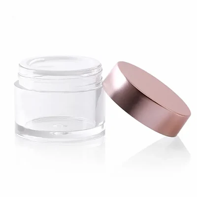 Tarros cosméticos en oro rosa Tarros cosméticos en oro rosa
