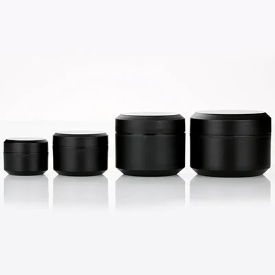 Tarros cosméticos negros Tarros cosméticos negros