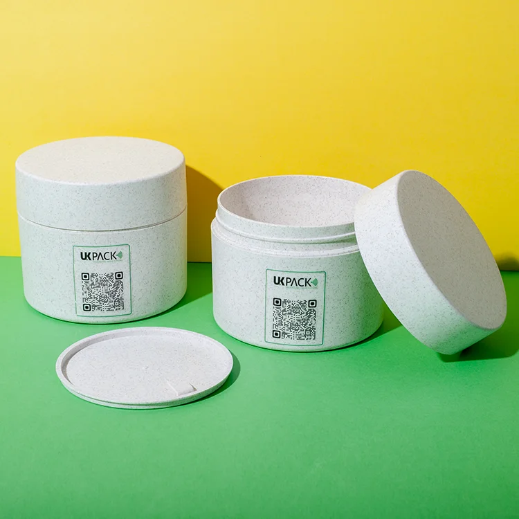 Eco-Friendly Double Wall Wheat Straw Jars 50ML – 500ML - vista 2