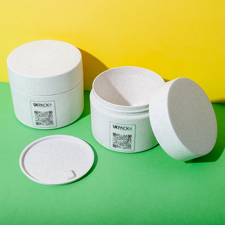 Eco-Friendly Double Wall Wheat Straw Jars 50ML – 500ML - vista 7