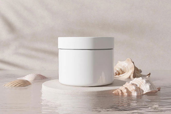 Tarro de plástico para crema facial