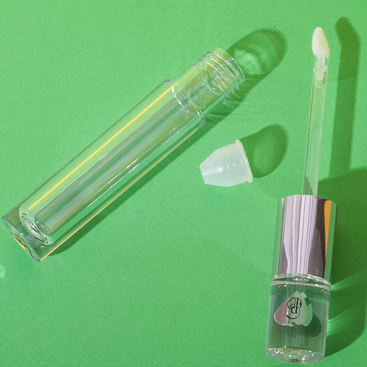 Tubo alto de brillo labial de PETG de 3,7 ml con tapón hot stamping – imagen 3