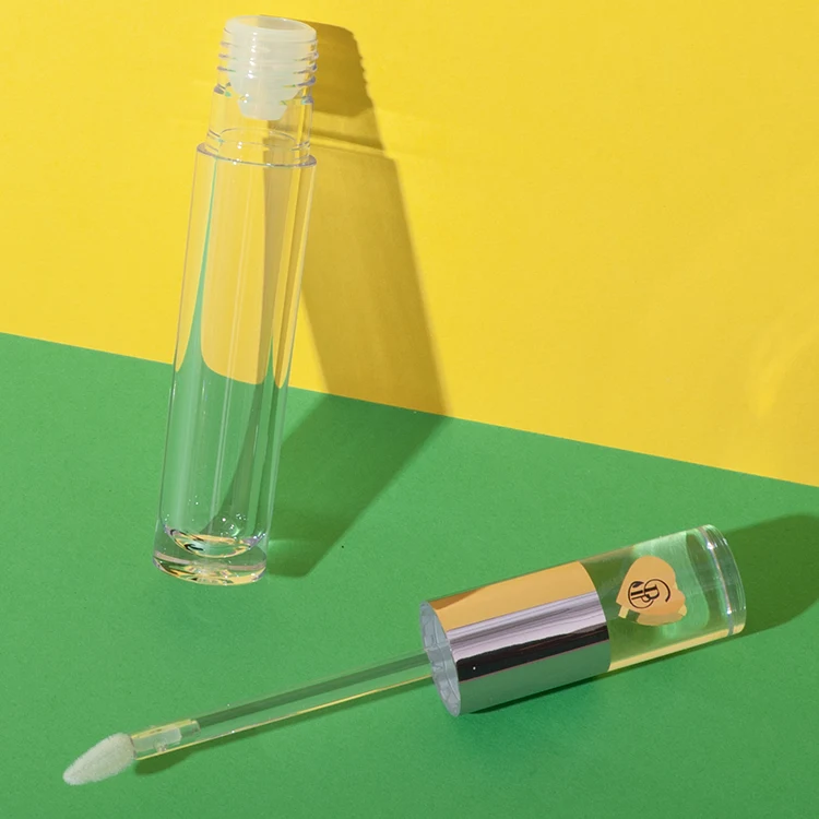 Tubo alto de brillo labial de PETG de 3,7 ml con tapón hot stamping – imagen 7