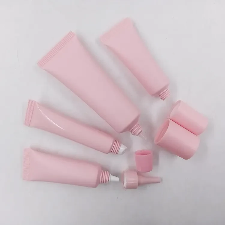 Plastic PE PCR Pink Comsetic Tube for Wholesale - vista 3