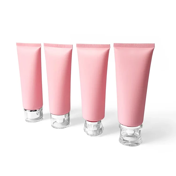 Plastic PE PCR Pink Comsetic Tube for Wholesale - vista 4