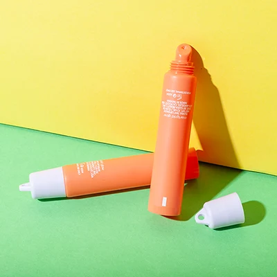 Tubo naranja de bálsamo labial de 10 ml – vista de producto