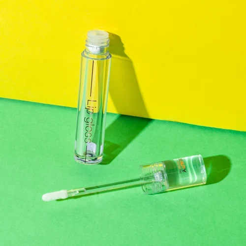 Vial transparente de PETG con aplicador doe-foot de 2,5 ml – imagen 1