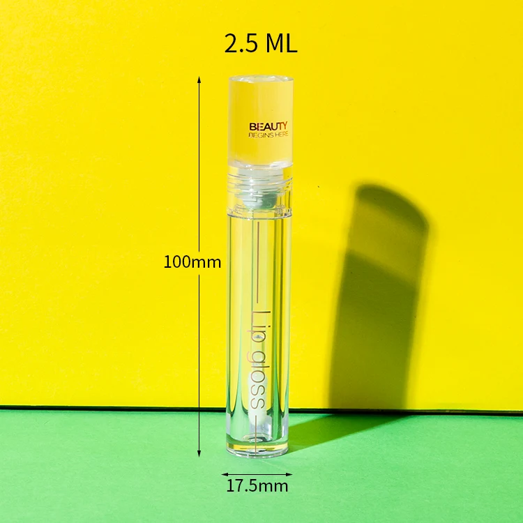 Vial transparente de PETG con aplicador doe-foot de 2,5 ml – imagen 2